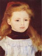 Pierre Renoir Little Girl in a White Apron oil